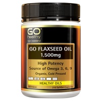 GO Healthy Go Flaxseed Oil 1500mg 210 SoftGel capsules EXP.2...
