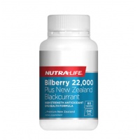 NutraLife Bilberry 22,000 With NZ Blackcurrant 60 Capsules E...