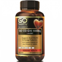 GO Healthy Go Co-Q10 400mg 1-A-DAY 60 softgel capsules EXP.2026.8
