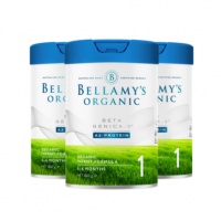 澳洲仓Bellamy's 贝拉米有机白金A2 1 段 800g*3罐-保质期-2025.10
