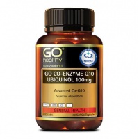 GO Healthy GO CO-ENZYME Q10 UBIQUINOL 100MG 60 softgelcapsul...