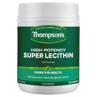 Thompson's High Potency Super Lecithin 200 Capsules EXP.2026.9
