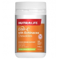 纽乐ESTER-C®酯化型维生素C 500毫克+紫锥花咀嚼片120T-保质期-2025.11