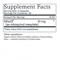 MitoQ PURE 60 capsures EXP.2026.10